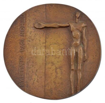 Csíkszentmihályi Róbert (1940-) 1978. 'Otthon 1978. Kiállítás' öntött bronz emlékérem (68mm) T:1-