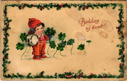 Boldog új évet! / New Year greeting. Amag 2119. litho (fl)