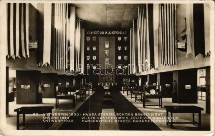 1930 Antwerp, Antwerpen, Anvers; Hansa Steden, Schoon Binnenzight. Officielle Postkaart Wereldtentoonstelling / World Expo interior (EK)