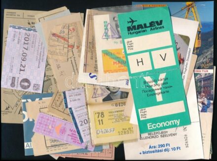 cca 1970-2000 Vegyes utazási jegyek bérletek, belépők