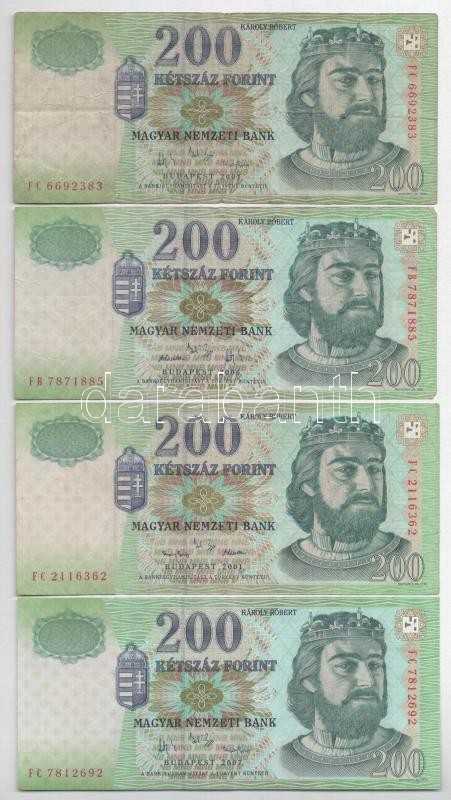 Vegyes 9db-os forint bankjegy tétel, közte 1969. 10Ft 'A 687 051180' T:I-III- - Image 3