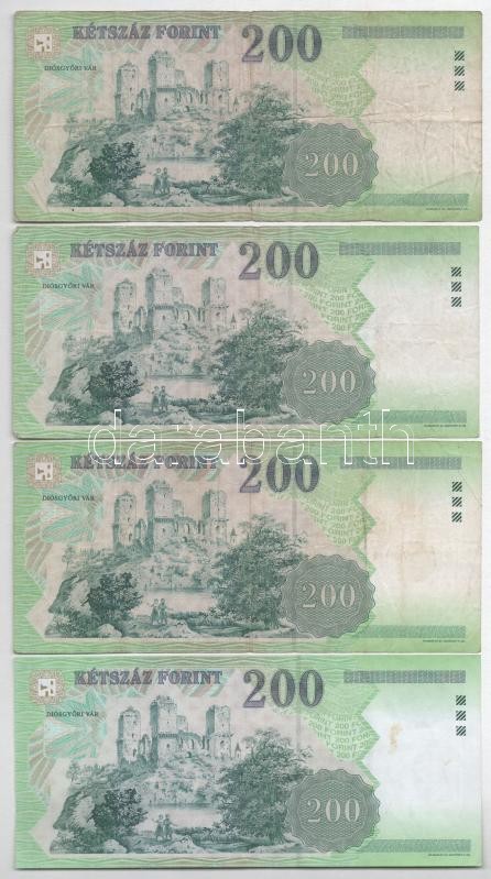 Vegyes 9db-os forint bankjegy tétel, közte 1969. 10Ft 'A 687 051180' T:I-III- - Image 4