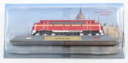 Nohab M61 fém mozdonymodell, eredeti csomagolásában, h: 12 cm