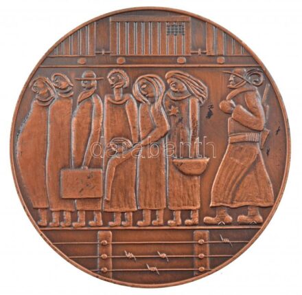 1984. 'Megölte őket a gyűlölet - őrizze emléküket a szeretet' kétoldalas, bronz holokauszt emlékérem (69mm) T:1- ph.