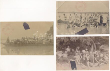 1913 Amatőr Gyűjtők és Sportolók Egyesülete - 5 db eredeti fotó nyaralásról
