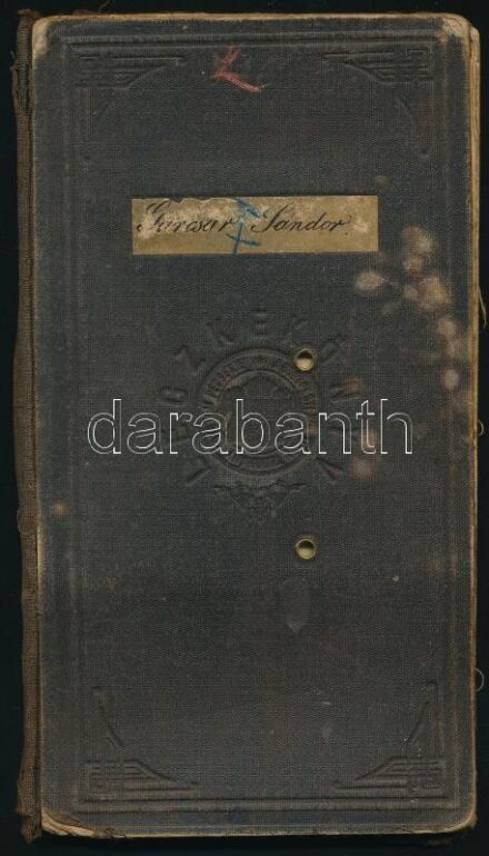 1905 Bölcsészkari leckekönyv a kor hírességei Eötvös Lóránd, Négyessy László, Beöthy, Rados, Beke Manó. Frölich Izidor, és mások aláírásaival nagyrészt reál tárgyakkal