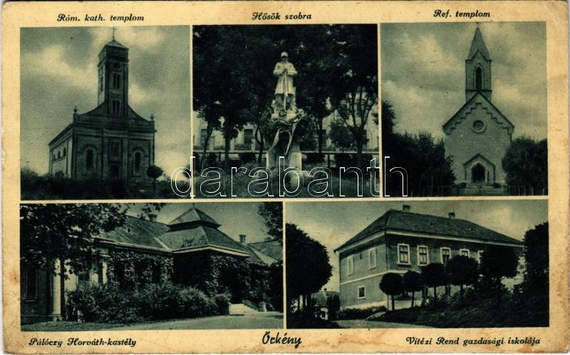 Örkény, Római katolikus templom, Hősök szobra, emlékmű, Református templom, Pálóczy-Horváth kastély, Vitézi Rend gazdaképző iskola (EB)