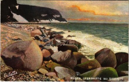 Rügen, Uferpartie bei Sassnitz. Raphael Tuck & Sons' 'Oilette' Serie 'Rügen' No. 189.