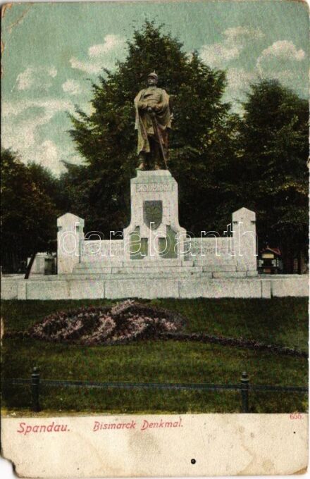 1909 Berlin, Spandau, Bismarck-Denkmal / monument (EM)