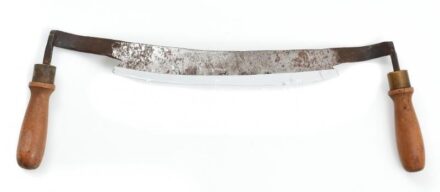 Vonókés, rozsdafoltokkal, h: 39 cm