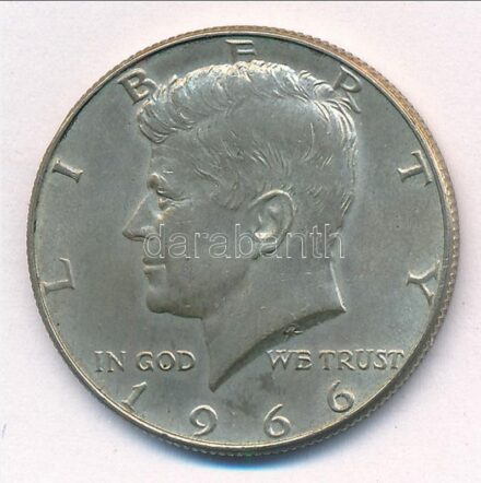 Amerikai Egyesült Államok 1966. 1/2$ Ag 'Kennedy' T:1-,2 patina USA 1966. 1/2 Dollar Ag 'Kennedy' C:AU,XF patina Krause KM#202a