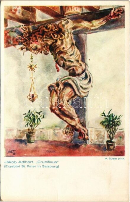 Jakob Adlhart: 'Crucifixus' (Erzabtei St. Peter in Salzburg) s: A. Susat (EK)