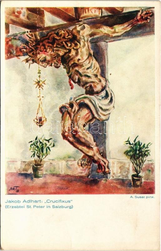 Jakob Adlhart: 'Crucifixus' (Erzabtei St. Peter in Salzburg) s: A. Susat (EK)
