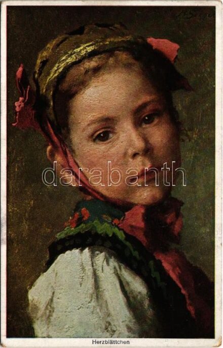 1918 Herzblättchen / Children art postcard s: Seeger (EK)