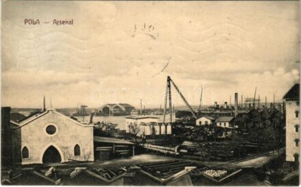1911 Pola, Pula; K.u.k. Kriegsmarine Arsenal. Photogr. J. Révész, M. Fischer 214.