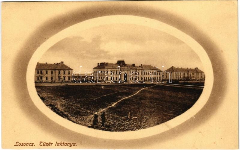 1915 Losonc, Lucenec; Tüzér laktanya / K.u.k. military artillery barracks