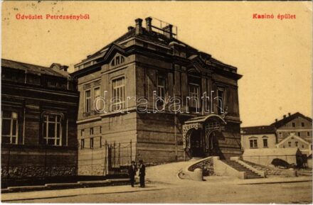 1908 Petrozsény, Petrosani; Kaszinó épület. W.L. 1684. / casino