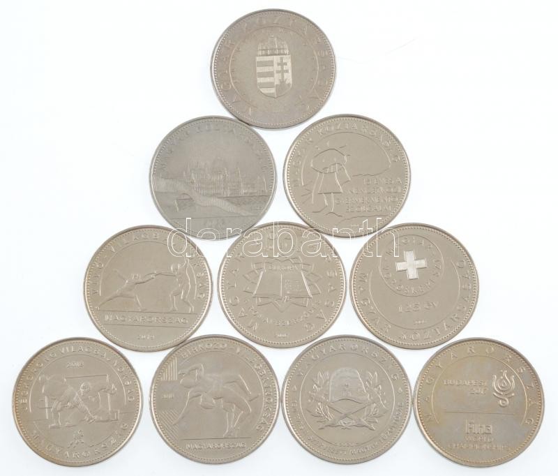 2004-2020. 50Ft Cu-Ni (10xklf) emlékkiadások T:1-,2 patina