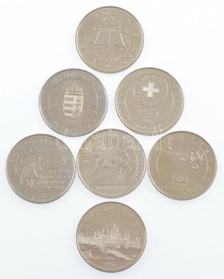2004-2018. 50Ft Cu-Ni (7xklf) emlékkiadások T:1-,2 patina