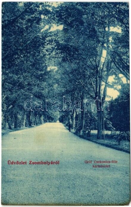 1912 Zsombolya, Jimbolia; Gróf Csekonics féle kastély kert. W.L. 430. / castle garden