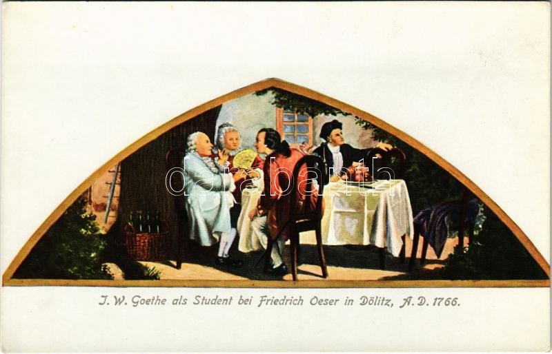 J. W. Goethe als Student bei Friedrich Oeser in Dölitz A.D. 1766