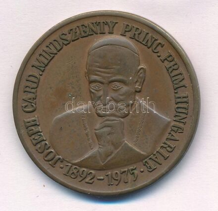 1991. 'Mindszenty József Bíboros Hercegprímás 1892-1975 / Újratemetése Esztergomban' Br emlékérem latin felirattal (42,5mm) T:1-