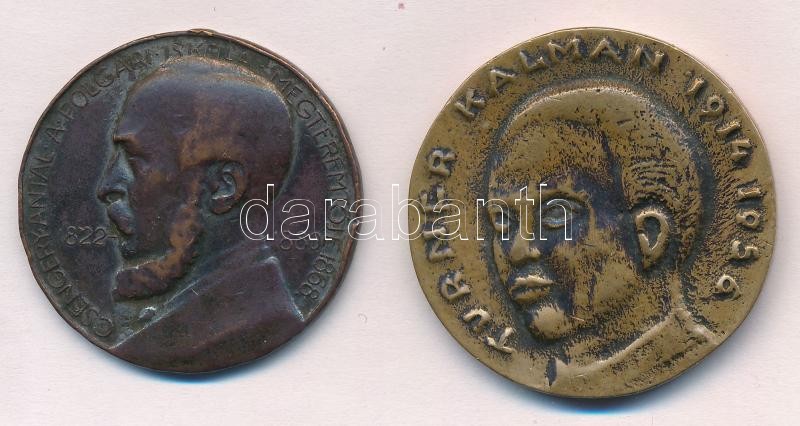 Zsákodi Csiszér János (1883-1953) 1931. 'Csengery Antal a Polgári Iskola Megteremtője 1868. / Ép testben ép lélek' ezüstözött bronz emlékérem (ezüstözés erősen lekopott), mellszalag és fül nélkül (36mm) + DN 'Turner Kálmán