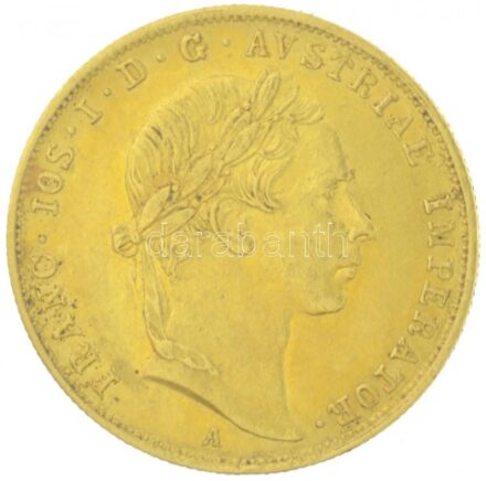Ausztria 1854A Dukát Au 'Ferenc József' (3,48g/0.986) T:2 / Austria 1854A Ducat Au 'Franz Joseph' (3,48g/0.986) C:XF Krause KM#2263