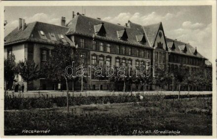 1934 Kecskemét, Magy. kir. állami főreáliskola + 'Hírös Hét Kecskeméten' So. Stpl