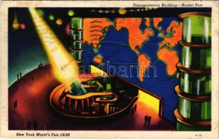 1939 New York, World's Fair, Transportation Building Rocket Port (EB)