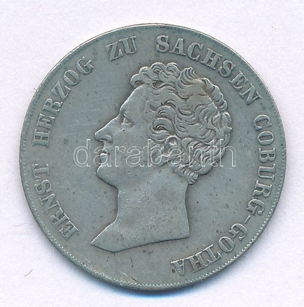 Német Államok / Szász-Koburg-Gothai Hercegség 1835. 10kr Ag 'I. Ernst' T:2 German States / Duchy of Saxe-Coburg-Gotha 1835. 10 Kreuzer Ag 'Ernst I' C:XF KM# 63