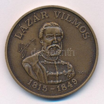 Bognár György (1944-) 1990. 'MÉE Gyöngyösi Csoport - Aradi Vértanúk / Lázár Vilmos' kétoldalas bronz emlékérem (42,5mm) T:1 Adamo GS8