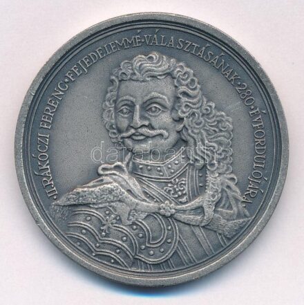 1985. 'II. Rákóczi Ferenc fejedelemmé választásának 280. évfordulójára' bronz emlékérem (42,5mm) T:1-