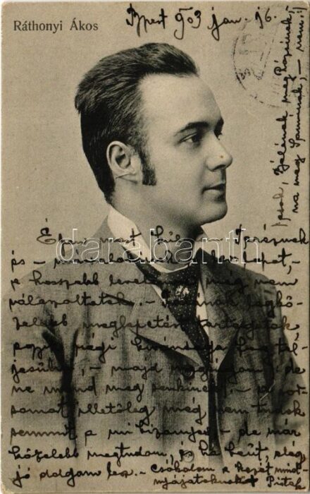1903 Ráthonyi Ákos (1868-1923) úr és gavallér volt, mint a szerepeiben. Szünidei Gyermek Telep