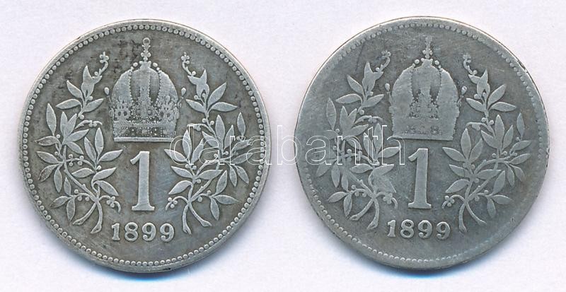 Ausztria 1899. 1K Ag 'Ferenc József' T:3 Austria 1899. 1 Corona Ag 'Franz Joseph' C:F Krause KM#2804 - Image 2