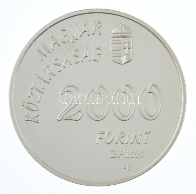 1999. 2000Ft Ag 'Nyári olimpia - Sydney' kapszulában, tanúsítvánnyal, dísztokban T:PP Adamo EM162