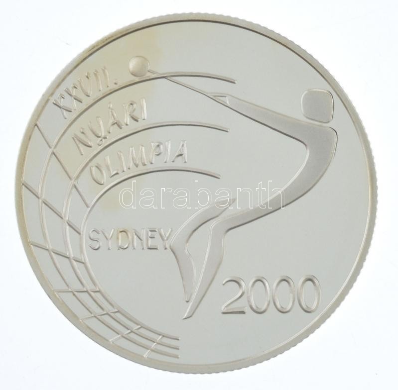 1999. 2000Ft Ag 'Nyári olimpia - Sydney' kapszulában, tanúsítvánnyal, dísztokban T:PP Adamo EM162 - Image 2