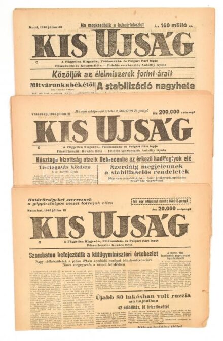 1946 A Kis Újság 3 db száma