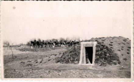 Betonbunker / WWII Hungarian military, concrete bunker. photo