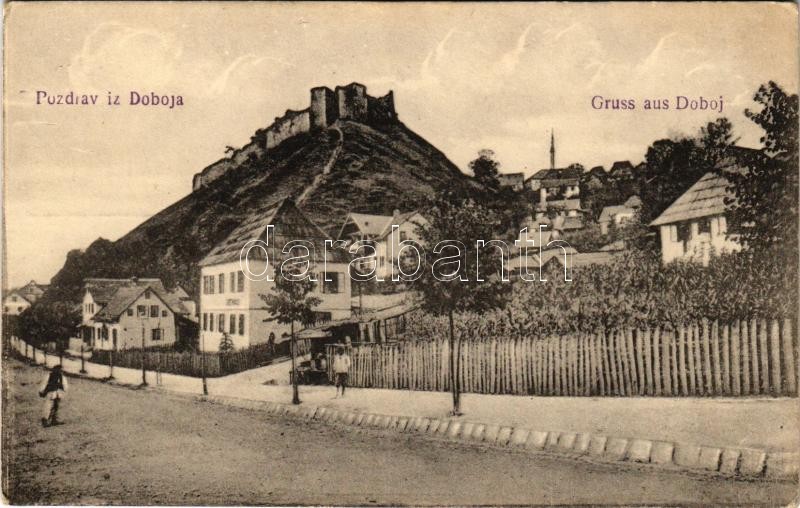 Doboj, general view, castle ruins (EK)