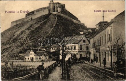Doboj, street view, castle (EB)