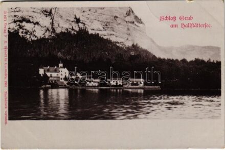 Obertraun, Schloß Grub am Hallstättersee / castle (small tear)
