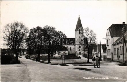 Lajtaszentmiklós, Neudörfl an der Leitha; utca / street view (EK)