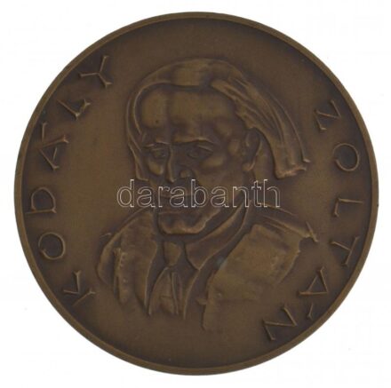 Kiss Nagy András (1930-1997) DN 'Kodály Zoltán / Háry János' bronz emlékérem (50mm) T:1-,2