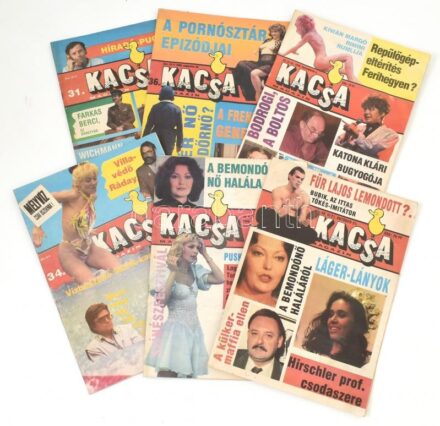 1990 Kacsa c. humoros közéleti magazin 6 db száma