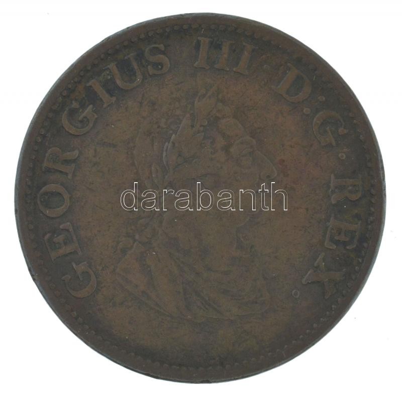 Írország 1805. 1/2p Cu 'III. György' T:2,2- patina, ph Ireland 1805. 1/2 Penny Cu 'George III' C:XF,VF patina, edge error Krause KM#147 - Image 2