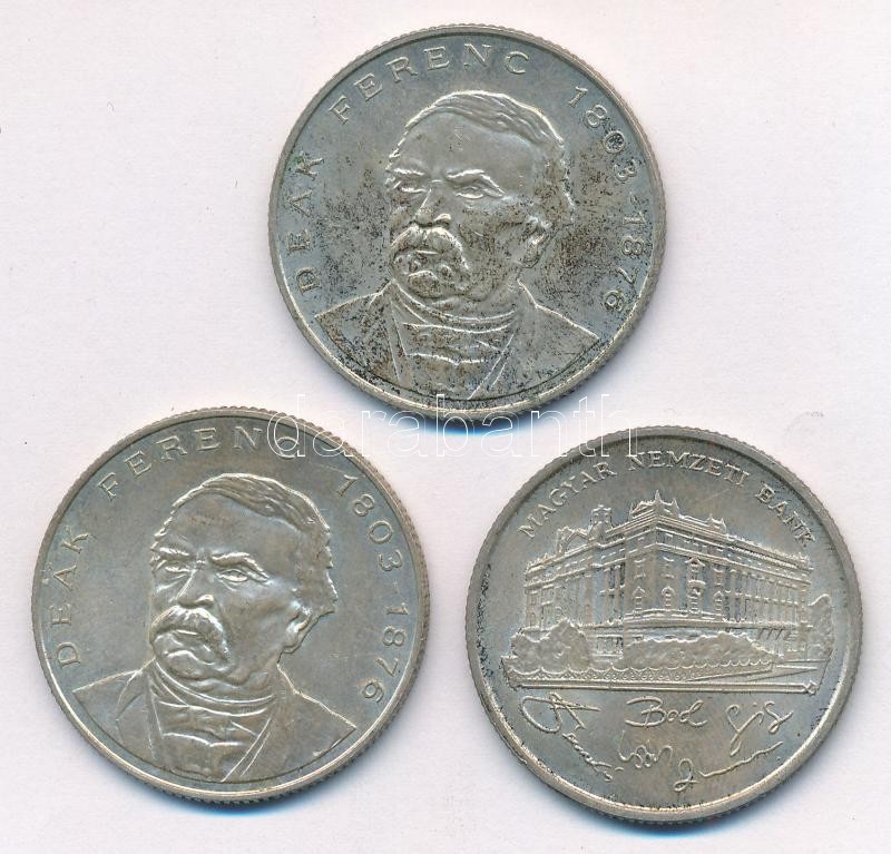 1993. 200Ft Ag 'MNB' + 1994. 200Ft Ag 'Deák' (2x) T:2 patina Adamo F13, F13.1 - Image 2