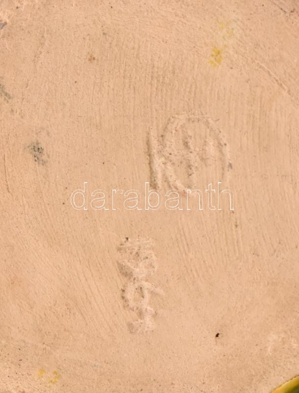 GI jelzéssel: retró váza, kerámia, apró mázlepattanással, m: 13 cm - Image 2