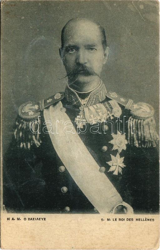 S.M. Le Roi Des Hellenes / George I, King of Greece (ázott / wet damage)