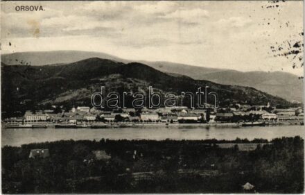 1916 Orsova, látkép. Hutterer G. kiadása / general view + 'FELDPOSTSTATION NR. 179.' (fl)